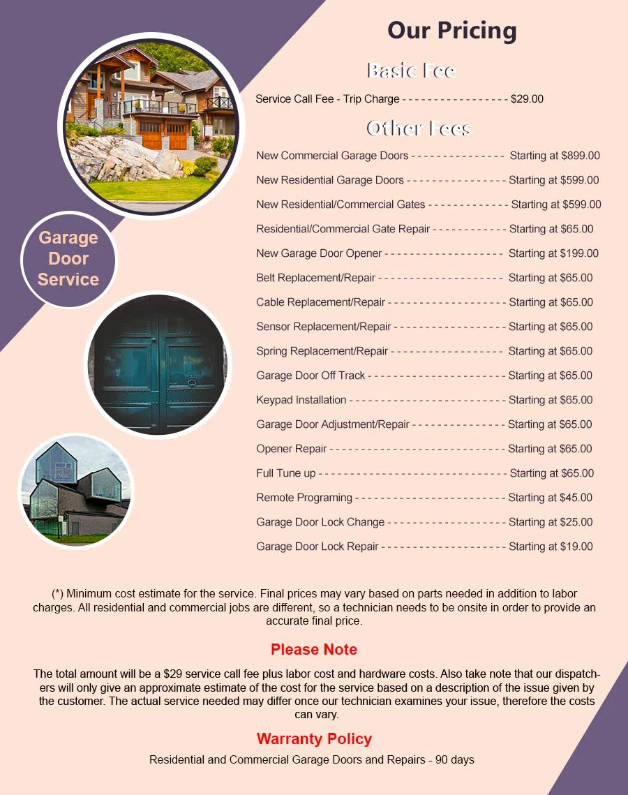 Community Garage Door Service Spring Valley, CA 858-735-9627